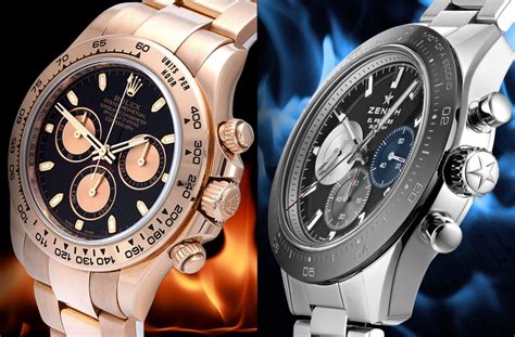 rolex daytona vs zenith el primer